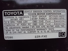 2011 TOYOTA PRIUS, 1.8L HYBRID AUTO, COLOR GRAY, STK Z15834